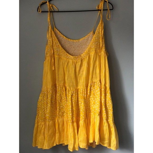 NWT Solid & Striped The Parker Dress in Ditsy Floral Yellow - Picture 5 of 7